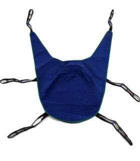 Divided Leg Sling 4 Point Cradle Without Head Support - Green, SM