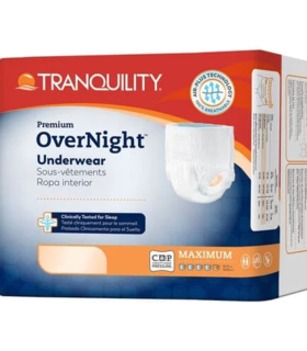 Tranquility Premium OverNight Absorbent Unisex Adult Underwear - White, XL