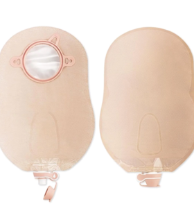 Urostomy Pouch New Image™ Two-Piece System 9 Inch Length Drainable - Brown