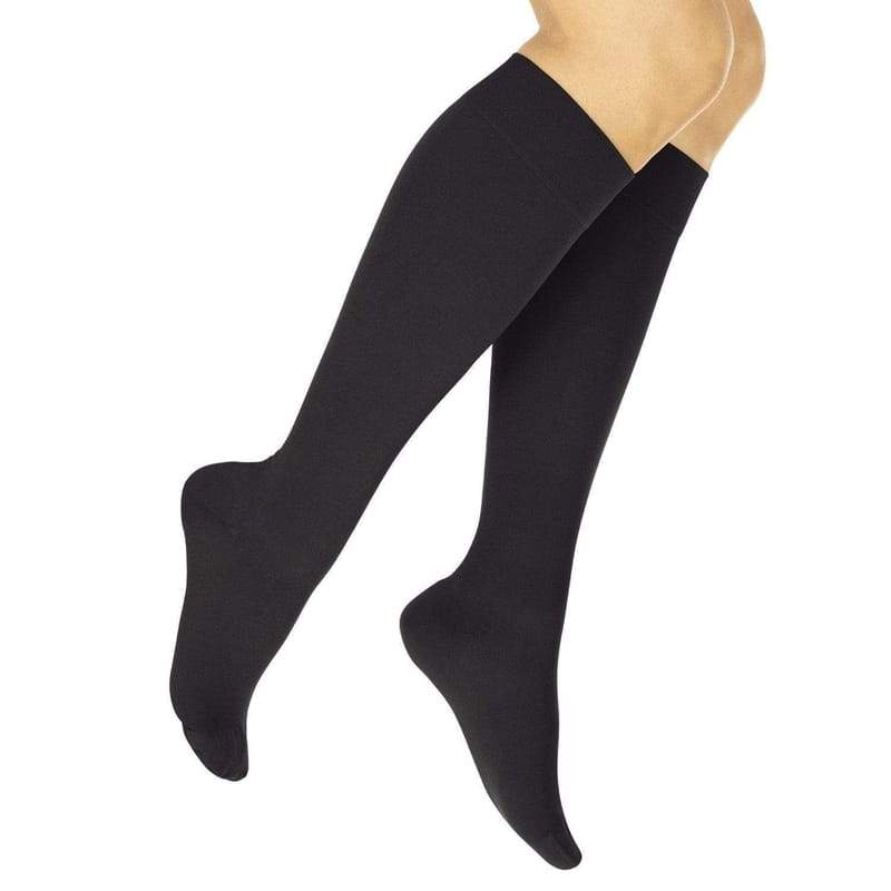 closed toe knee high compression socks style comfort and strength 