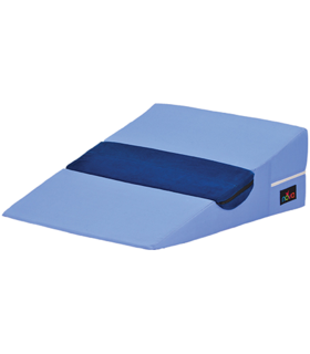 BED WEDGE FOAM  With CUTOUT for shoulder - Blue