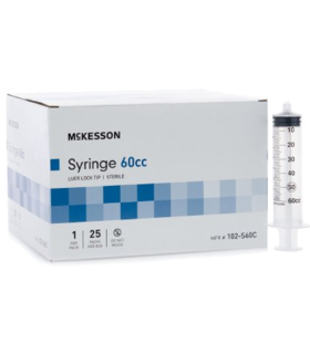 Syringe McKesson 60 mL Blister Pack Luer Lock Tip Without Safety