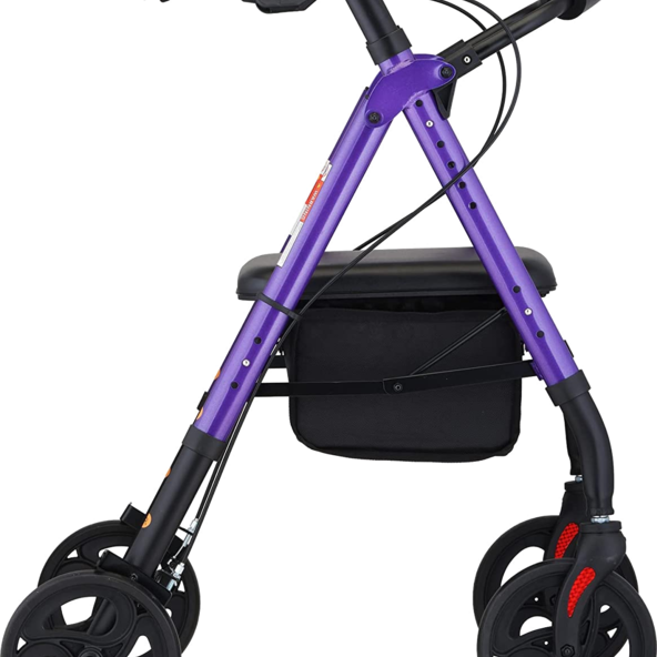 NOVA's signature rolling walker optimum stability. Features include 8" wheel