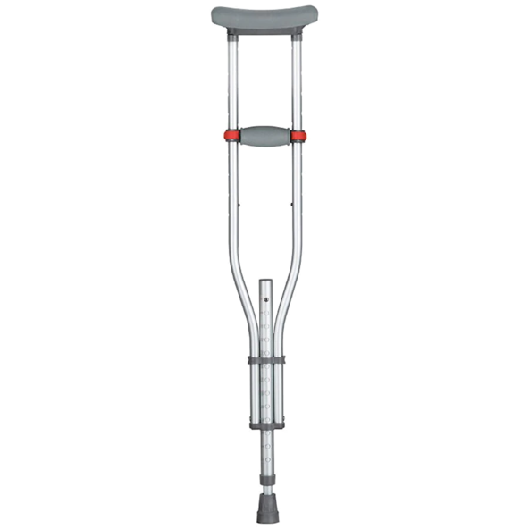 height-adjustable, underarm crutches
