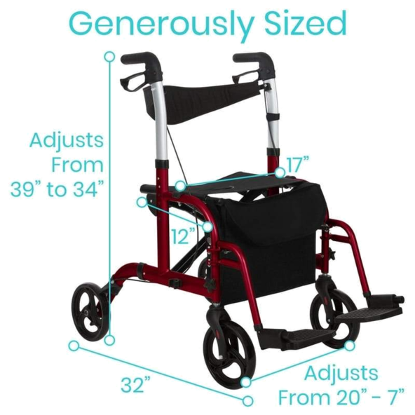 vive rollator wheelchair