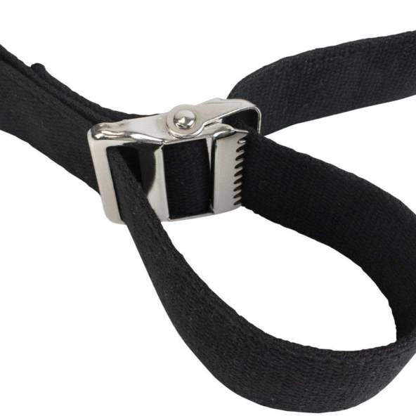 black gait belt with hooks
