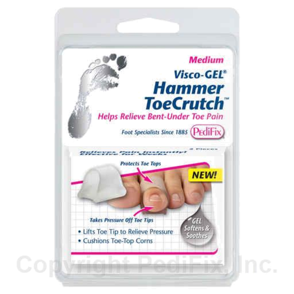 Hammer ToeCrutch® for bent-under toe tips. PedFix