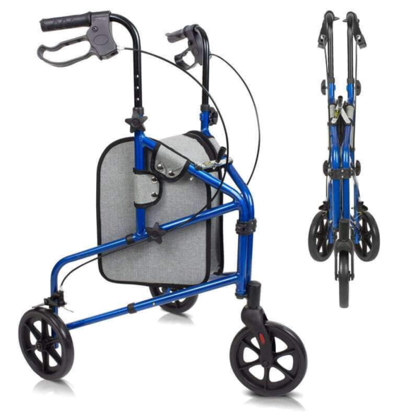 three-wheel rollator walker 