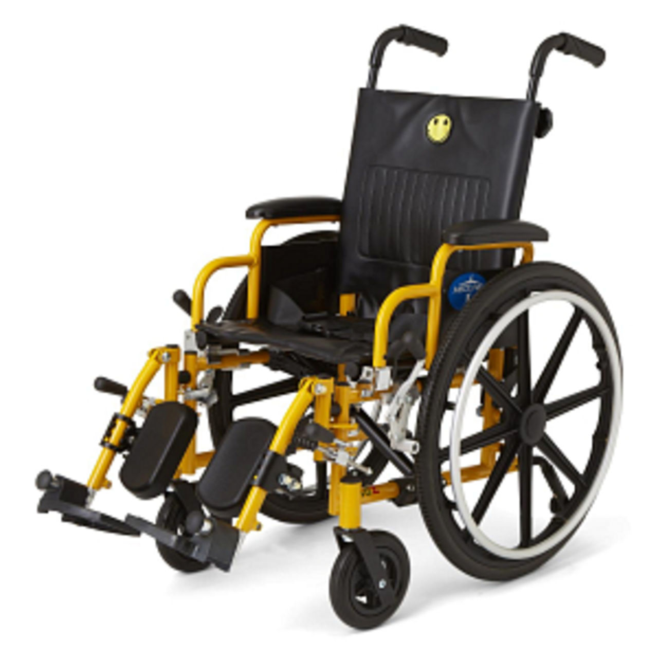 pediatric wheelchair yellow